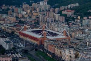 Génova ciudad vista aérea marassi estadio luigi ferraris foto