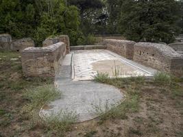 old ancient ostia archeological ruins photo