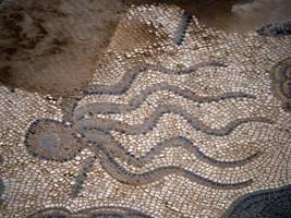 Ancient Roman mosaic of Villa del Casale, Sicily octopus photo