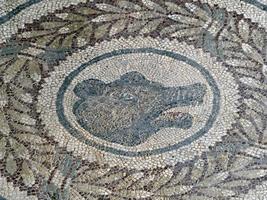 antiguo mosaico romano de villa del casale, sicilia foto