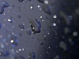 raindrops on metal photo