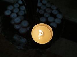 Sant antonio saint antony votive candles detail photo