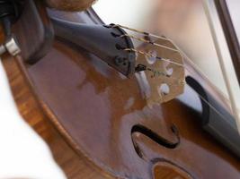 playing violin close up detail photo