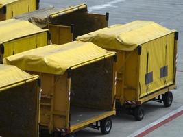 airport cargo car machine photo