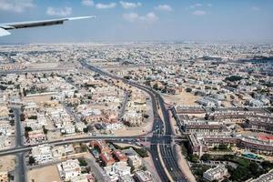 dubai town aerial view panorama photo