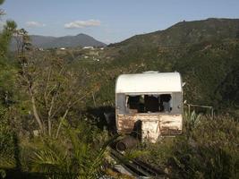 Old abandoned rv photo