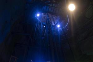 Graz cave tunnel tower elevetor light photo