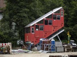 Graz Austria funicolar railway transportation old cabin wagon photo