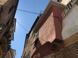 Noli medieval village in Liguria Italy brick streets photo