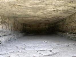 cava d'ispica gymnasium cave in sicily italy photo