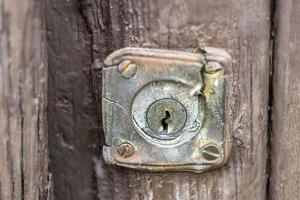 old rusted key hole photo