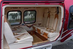 luxury helicopter interior business class photo