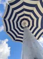 beach sun umbrella detail photo