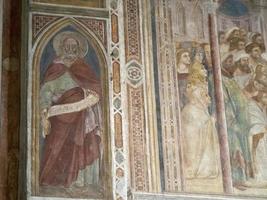 PADOVA, ITALY - APRIL 23 2022 - Eremitani Church in Padova restored mantegna paintings photo