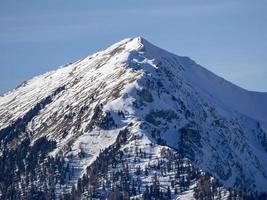 dolomites snow panorama val badia armentara photo