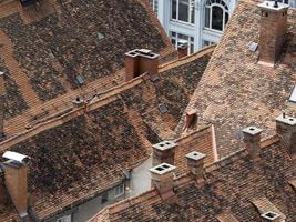 Graz austria roofs details tiles photo