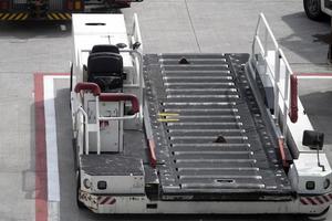 airport cargo car machine photo