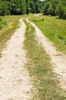 ground road in low caucasus mountains photo