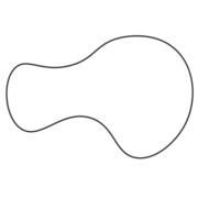 Abstract Monoline Shape vector