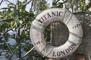 titanic ship life buoy photo