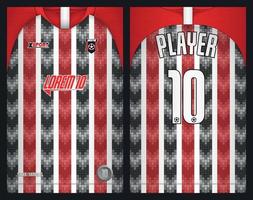 Soccer jersey design for sublimation, sport t shirt design vector