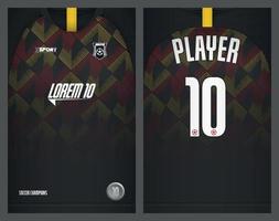 Soccer jersey design for sublimation, sport t shirt design vector