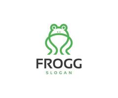 Minimal Frog Logo vector