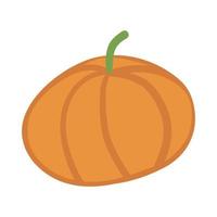 Vector pumpkin illustration. Hand drawn pumpkin cartoon style. Isolated. Design for stickers, textile, home decor.