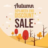 Autumn sale text banners for shopping promo. web banner template. Web banner template for autumn sale vector image