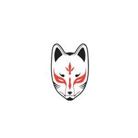 japanese fox mask vector, japanese mask vector