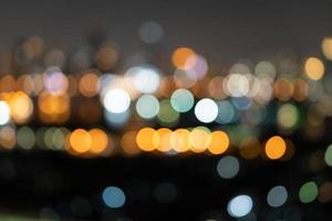 Abstract  light in the city bokeh and defocused lights, Night blurred background photo