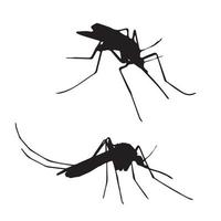 Mosquito Silhouette Art vector