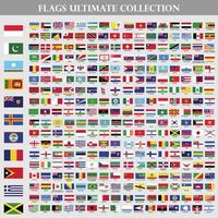 All official national flags of the world vector