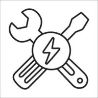 maintenance. hand drawn EV doodle icon. vector