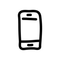 icono de vector simple de teléfono inteligente