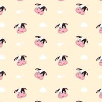 cow pattern background vector