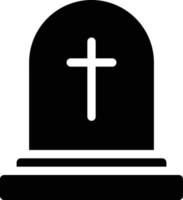 Ilustración de vector de cementerio en un fondo. Símbolos de calidad premium. iconos vectoriales para concepto y diseño gráfico.