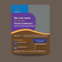 Corporate business flyer vector