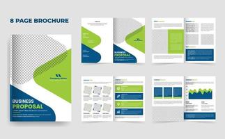 Creative Minimalist business proposal template or Company profile brochure vector