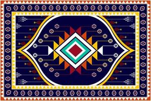 Geometric abstract ethnic pattern design. Aztec fabric carpet mandala ornament ethnic chevron textile decoration wallpaper. Tribal boho native traditional embroidery vector illustrations background