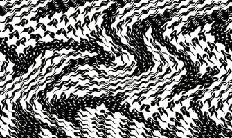 patrón abstracto en blanco y negro como psicodélico vector