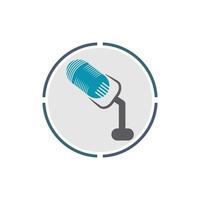 Microphone symbol design icon vector background