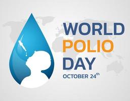 Vector illustration on the theme of world Polio day.