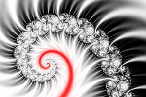 Beautiful zoom into the infinite mathematical mandelbrot set fractal. photo