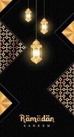 Ramadan kareem islamic greeting card background. Ramadan greeting card. Vector illustration