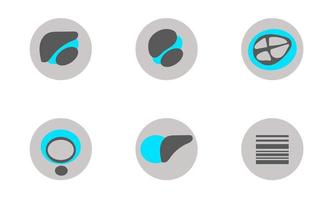 Set of Icon of Extended FAST Examination positive vector