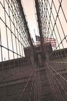 ciudad de nueva york puente de brooklyn estados unidos foto