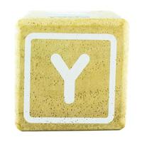 Y text letters written on wooden cubes photo