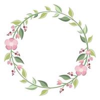 Frame with flowers. vector