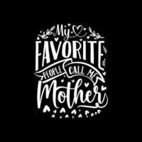 idea de regalo del amante de la madre del día de la madre camiseta de la mejor mamá arte vectorial vector
